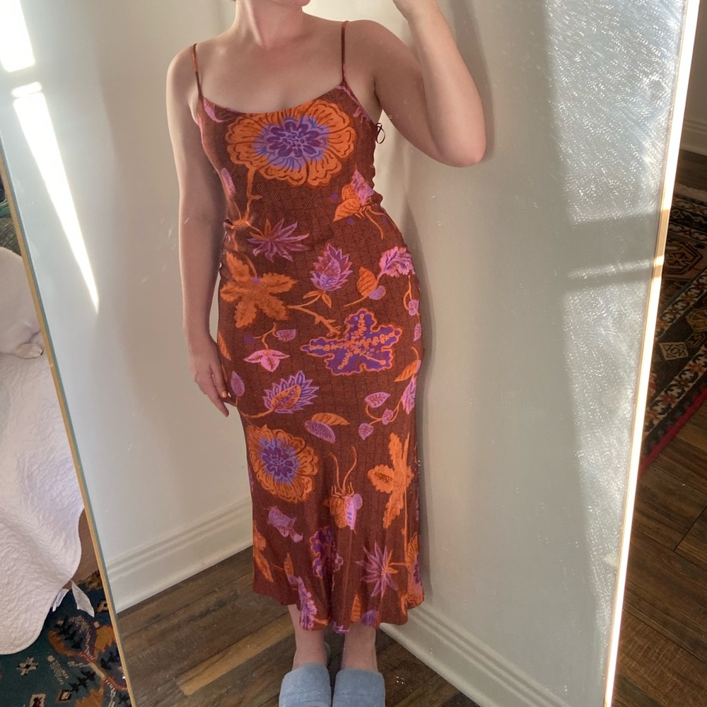 Rhode Jemima Dress Clove Akiko Grande